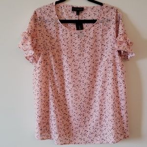 Lane Bryant Tops - Lane Bryant NWT Pink Patterned Top Size 14 Lane Bryant Tops - Lane Bryant NWT Pink Patterned Top Size 14